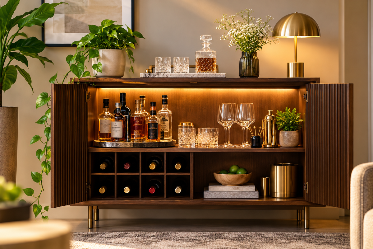 How to Decorate a Bar Cabinet: Stylish Ideas for a Beautiful Home Bar