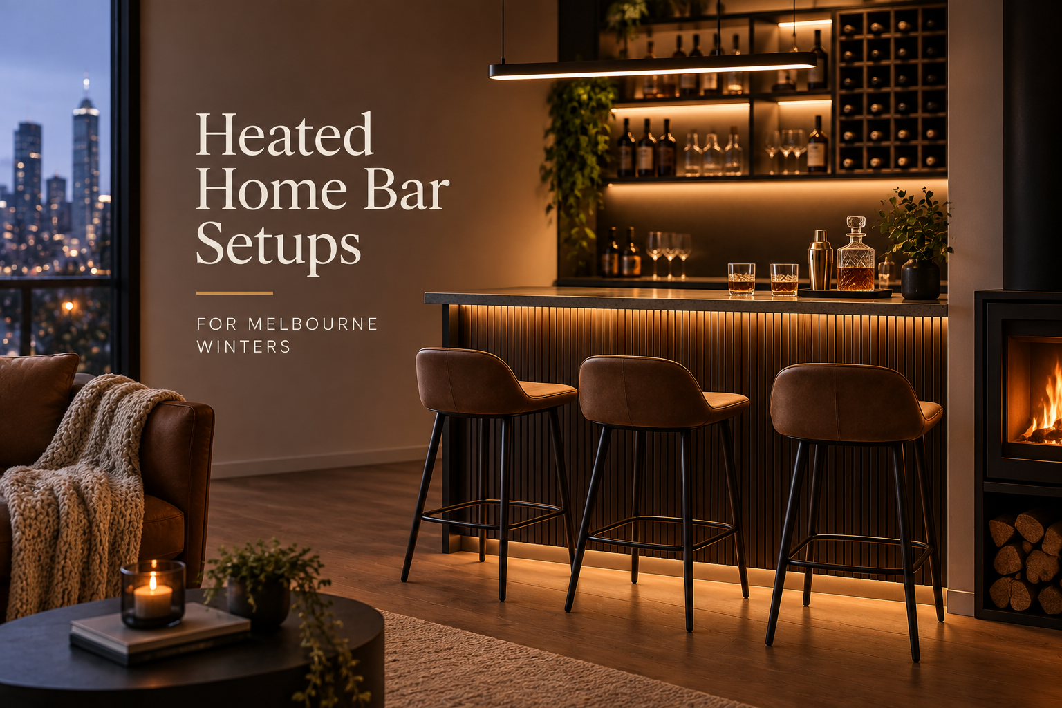 Heated Home Bar Setups for Melbourne Winters | Indoor Bar Furniture Guide