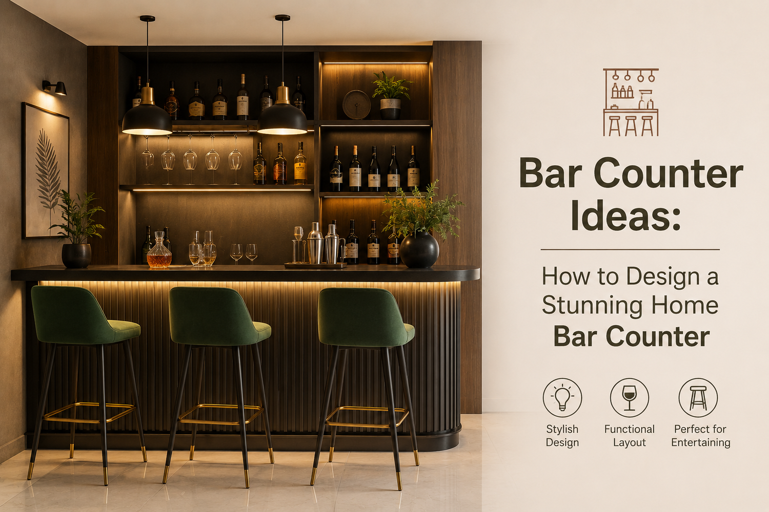 Bar Counter Ideas: How to Design a Stunning Home Bar Counter