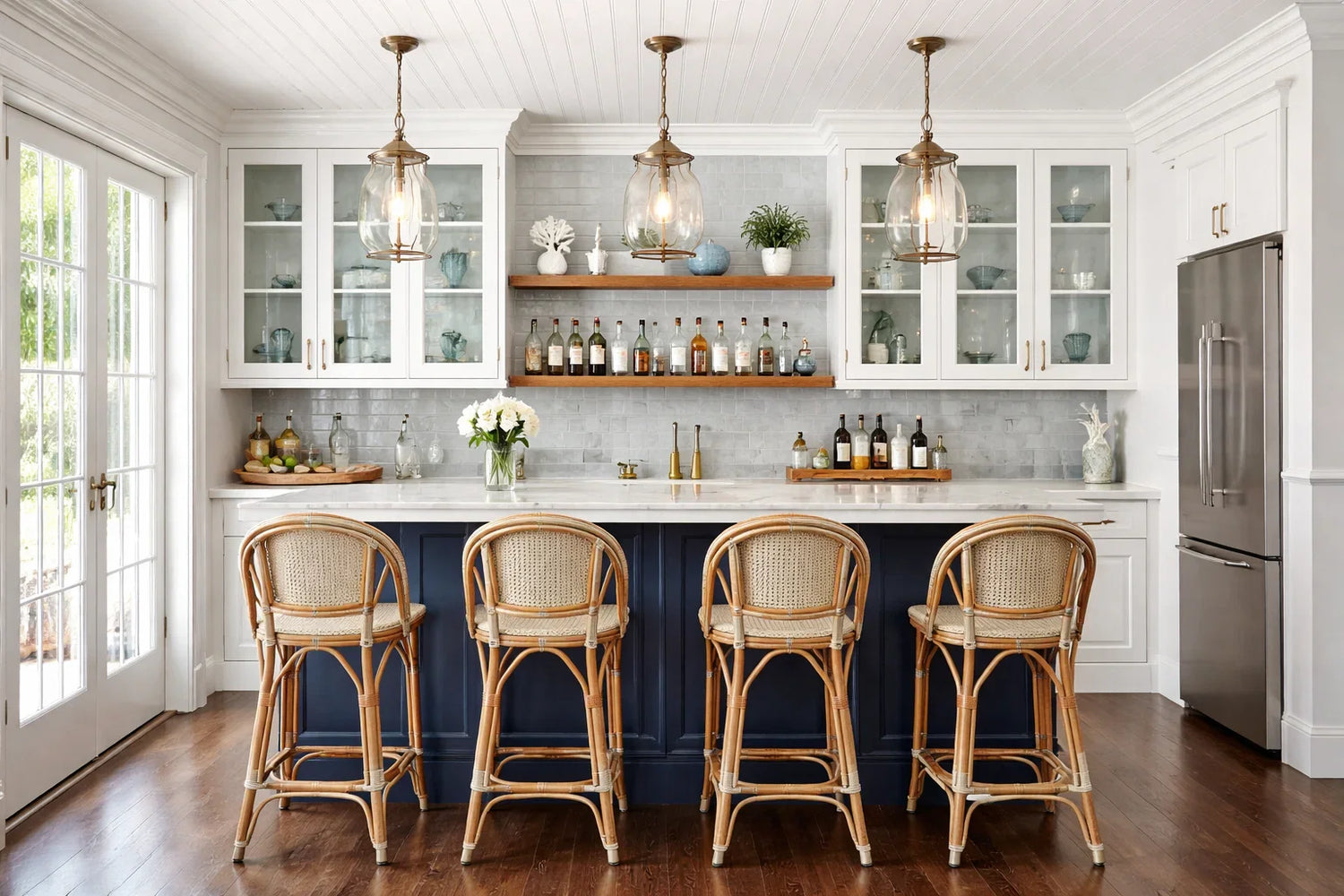 Bar Counter and Cabinets in Seabrook – Stylish Home Bar Design Ideas