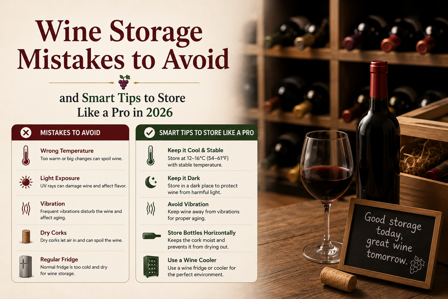 Wine Storage Mistakes to Avoid and Smart Tips to Store Like a Pro in 2026