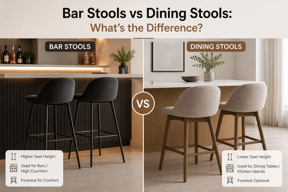 Bar Stools vs Dining Stools: What’s the Difference?
