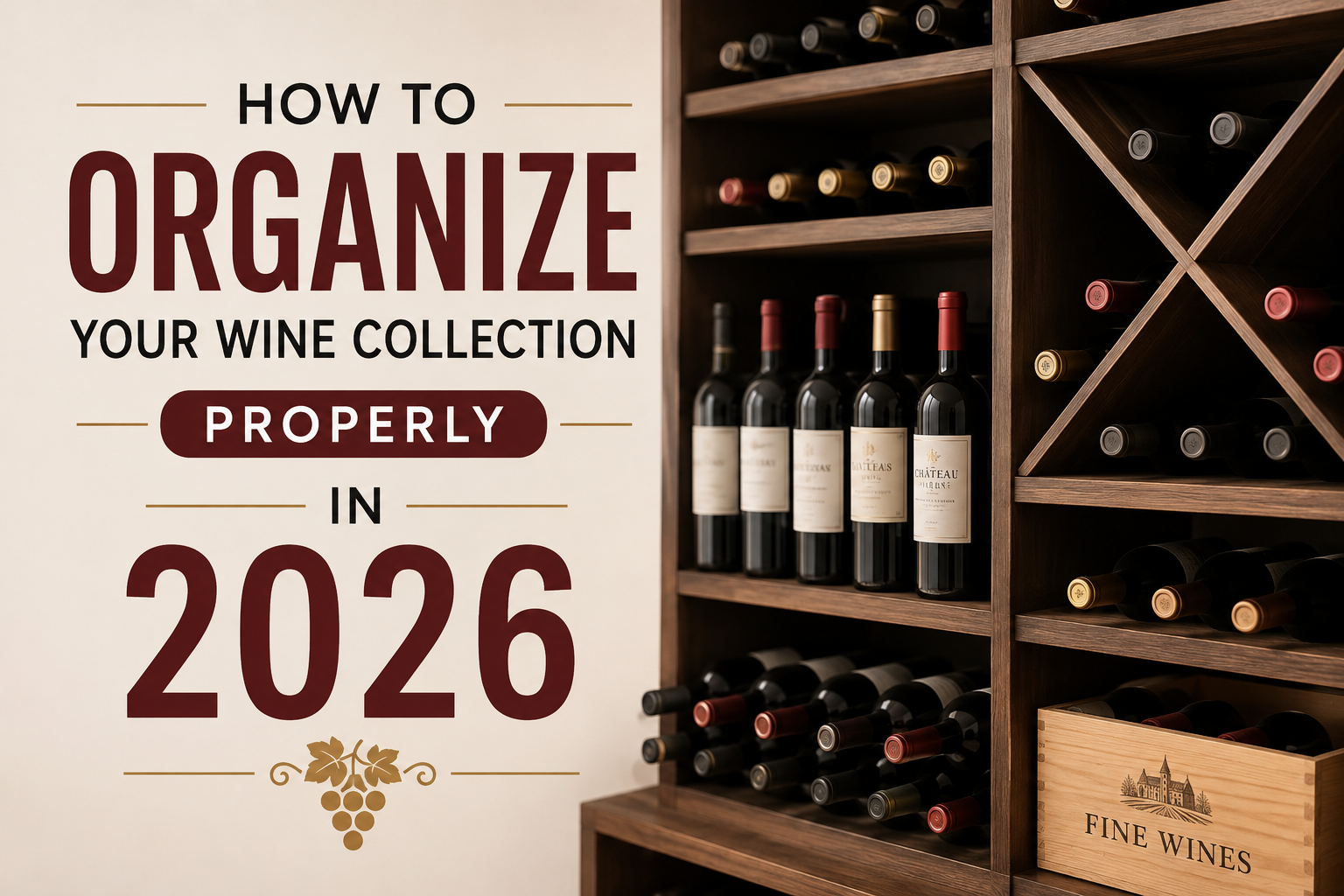 How to Organize Your Wine Collection Properly in 2026
