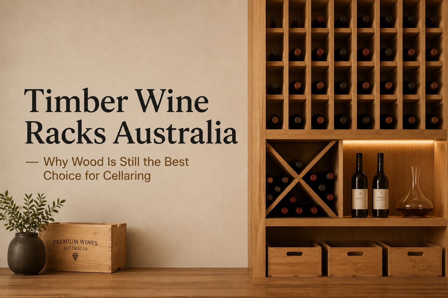 Timber Wine Racks Australia - Why Wood Is Still the Best Choice for Cellaring