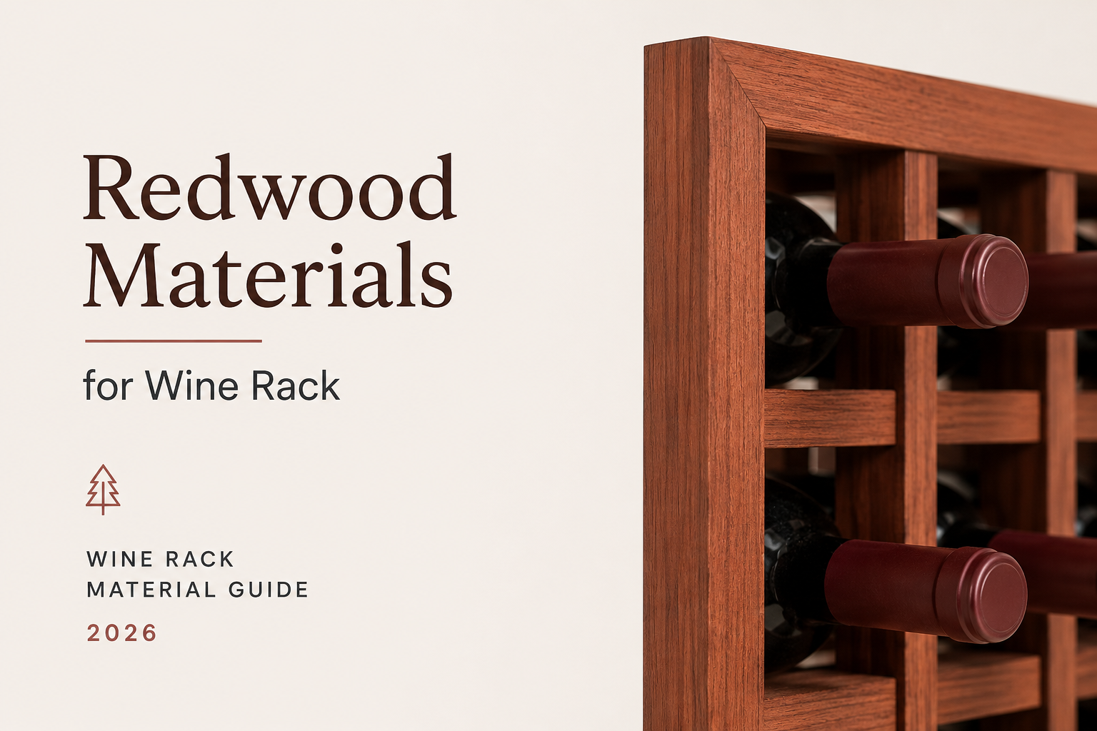 Redwood Materials for Wine Rack - Wine Rack Material Guide 2026
