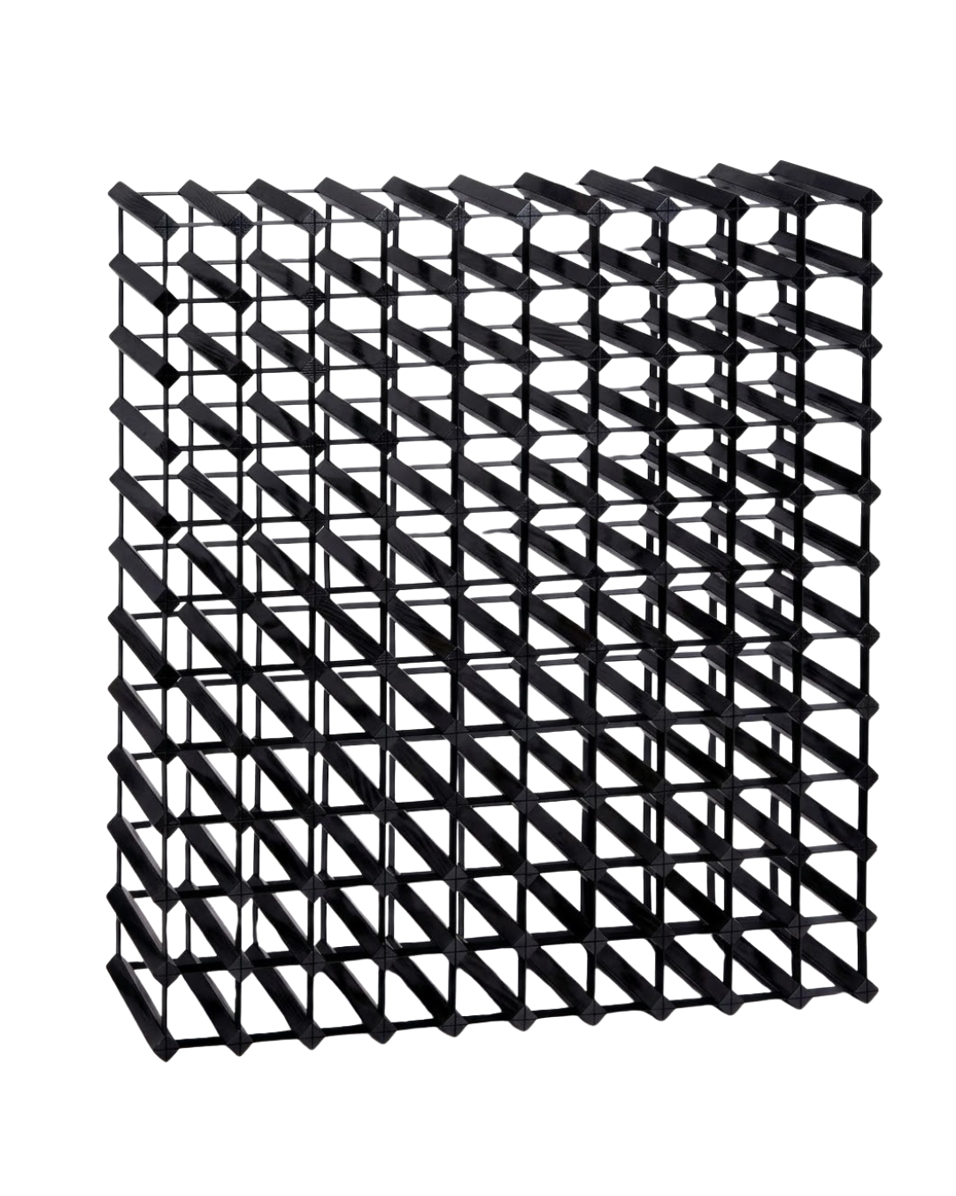 Classic Timber Wine Rack 120 Bottles -  Black