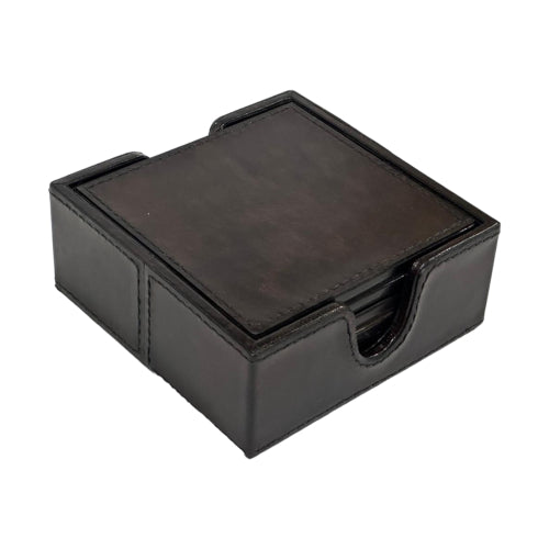 LEATHER SQ COASTER