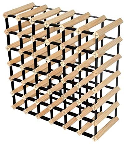 42 Bottles Pine Wine Rack