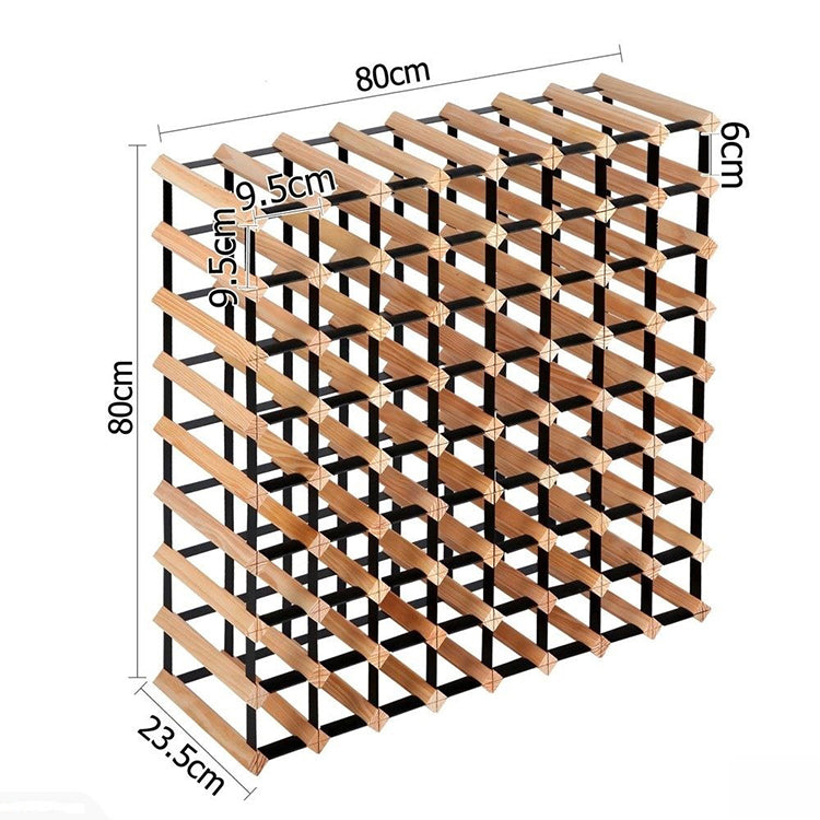 72 Bottles Timber Wine Rack