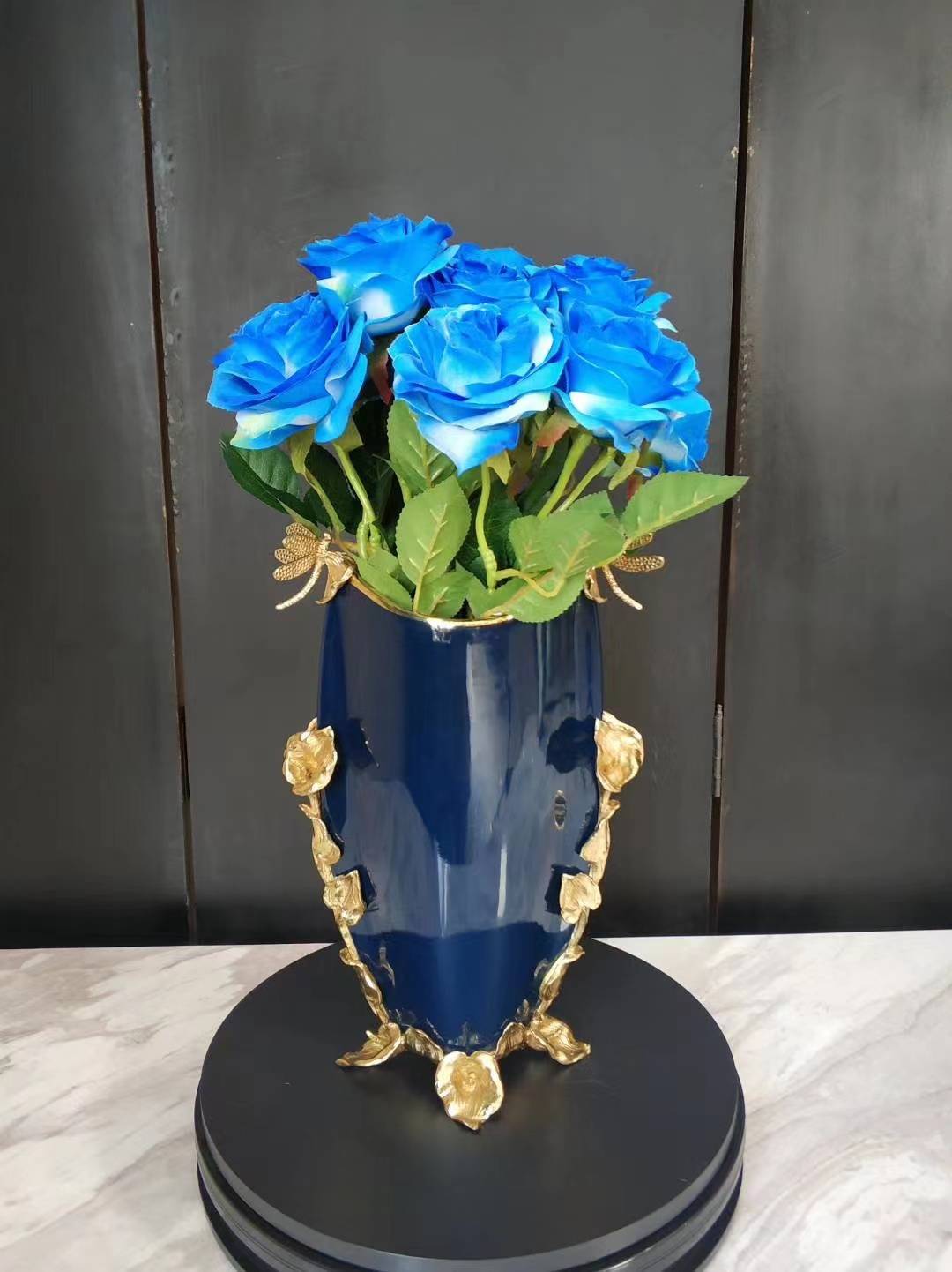 Blue Ceramic Vase