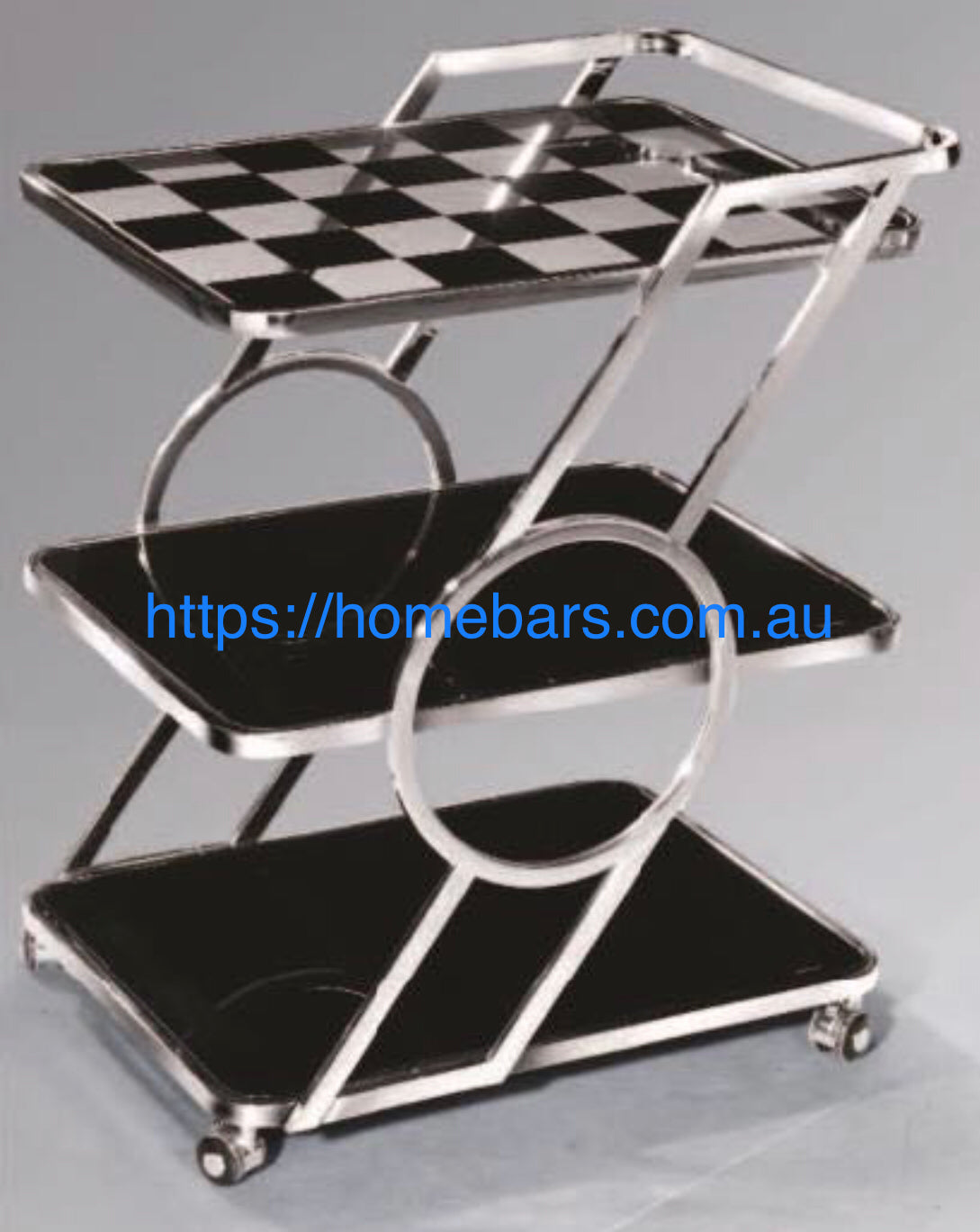 Black & White Tea Cart