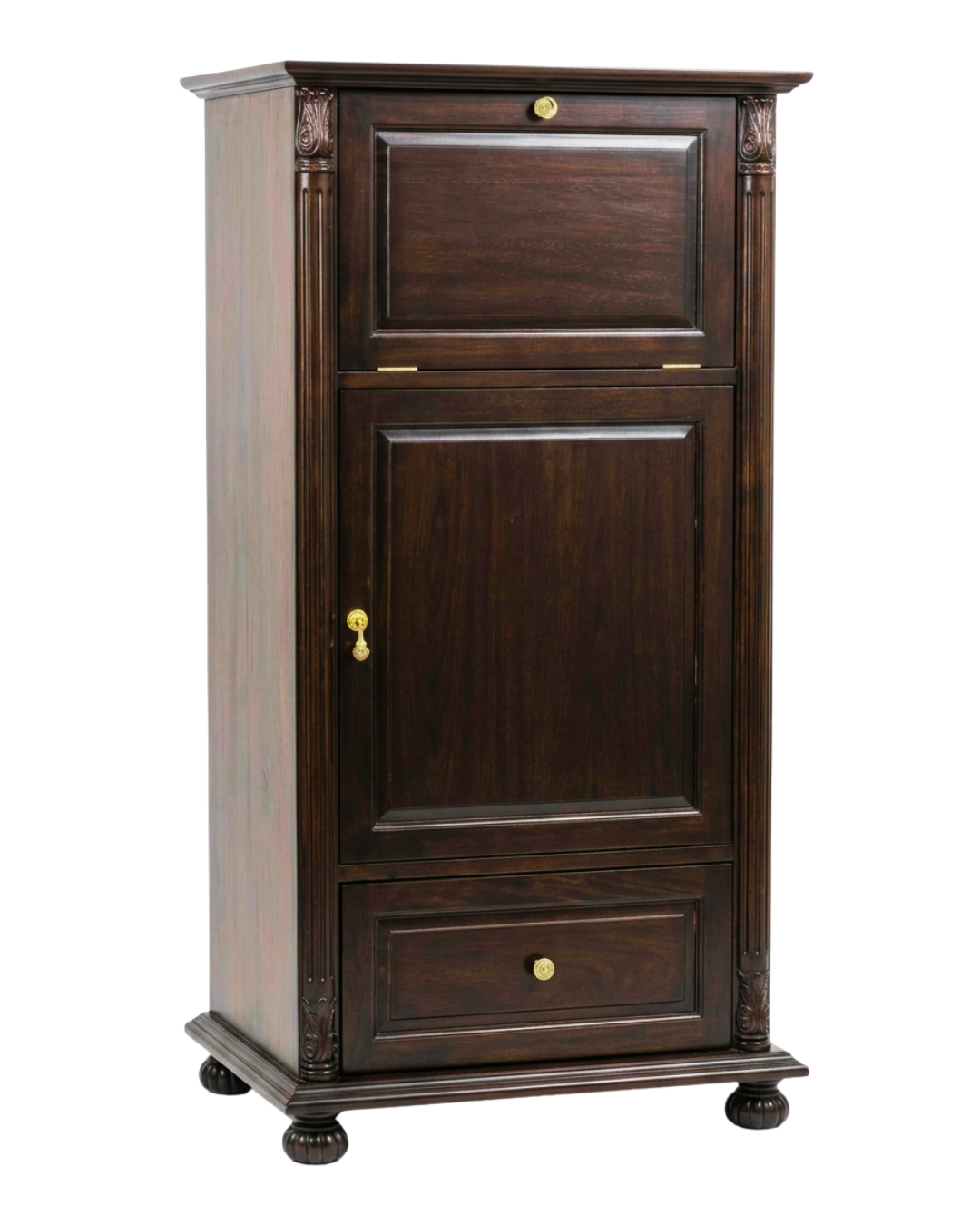 Cognac Hide A Bar Wine Bar Cabinet