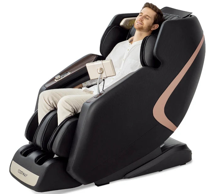 Costway Full Body 3D Massage Recliner Chair with Double SL Track and 12 Auto Modes