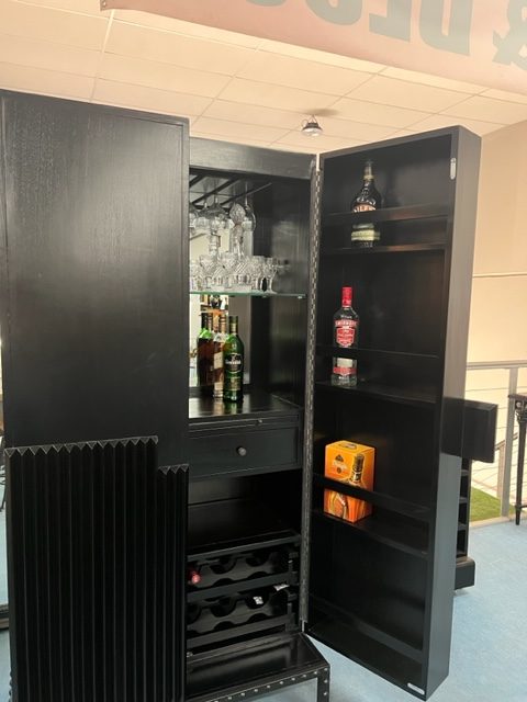 Azura Solid Wood Bar Cabinet