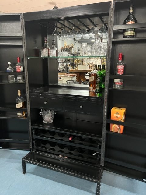Azura Solid Wood Bar Cabinet