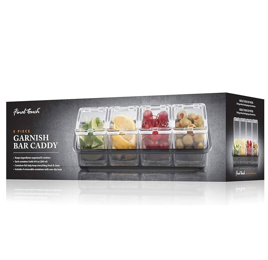 5 Piece Garnish Bar Caddy