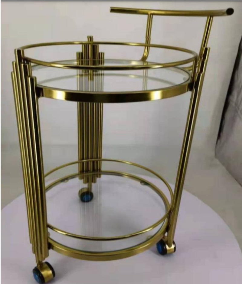 Flame Gold Bar Cart