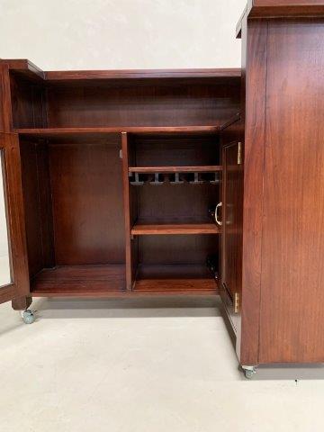 Island Solid Wood Bar Counter – L Shape