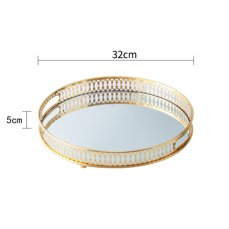 Round Mirror Tray
