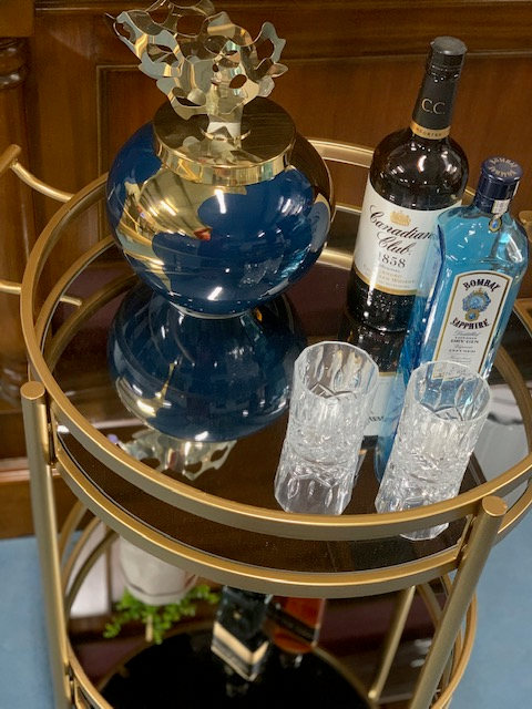 Ikat Bar Cart