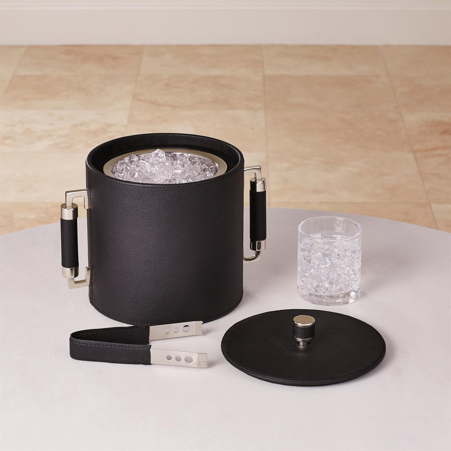 Leather Wrapped Ice Bucket