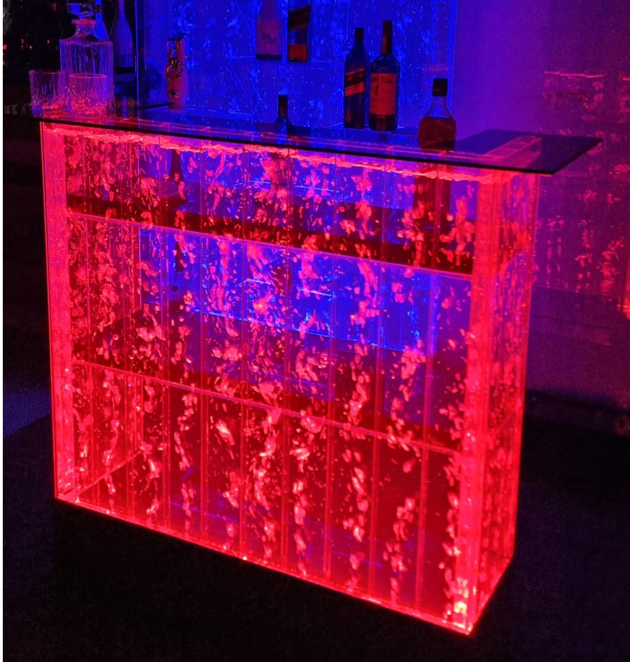 Led Cocktail Bubble Bar Counter