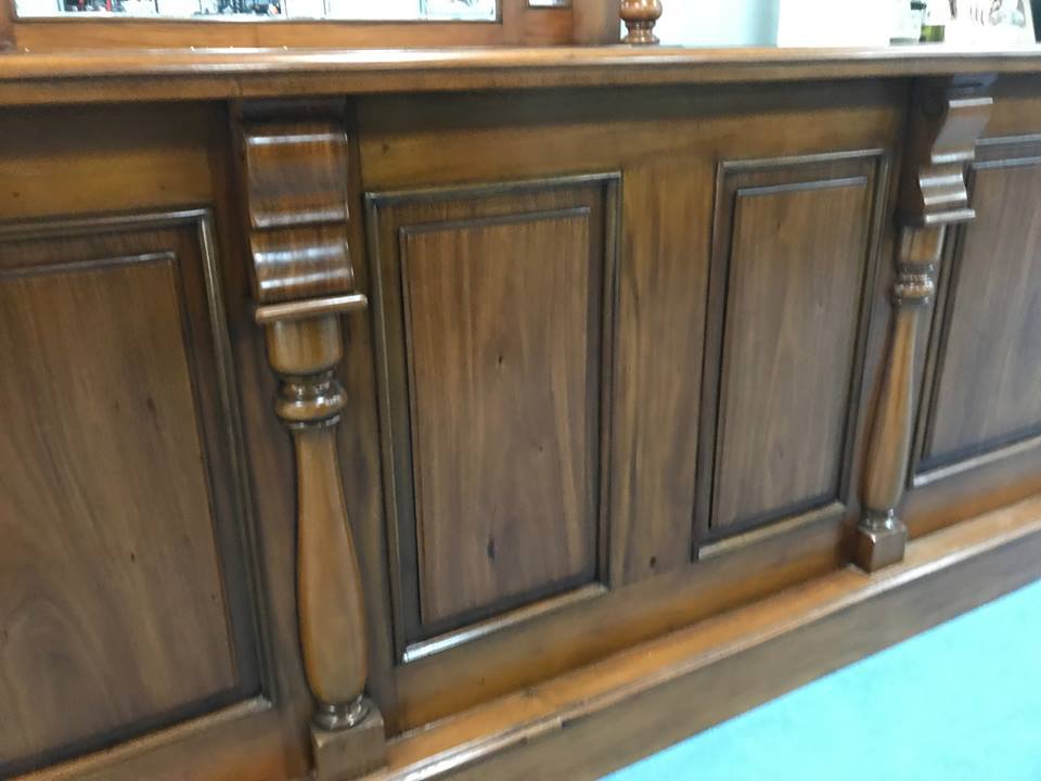 Stained Glass Pub Solid Wood Bar