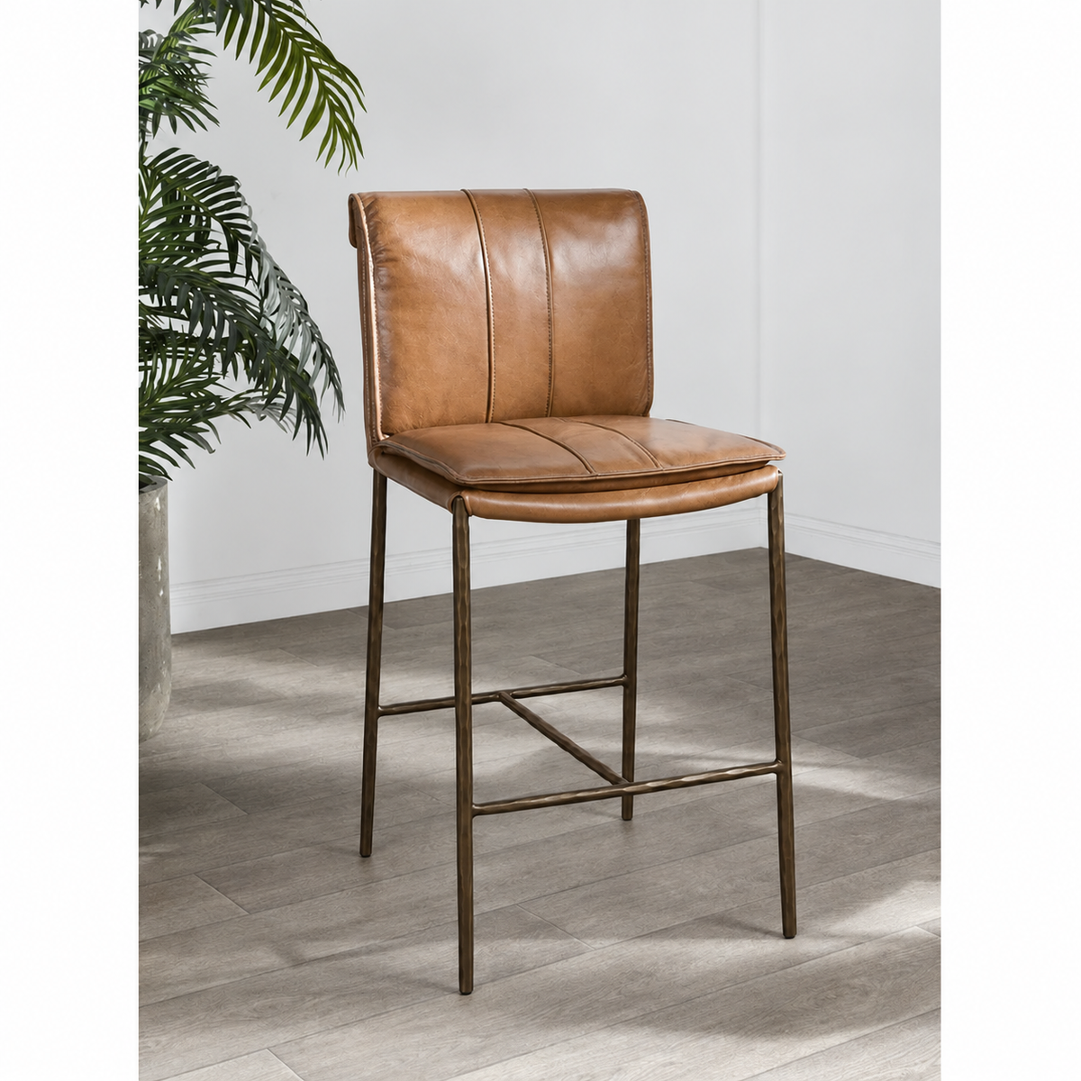 Mayer Leather Bar Stool