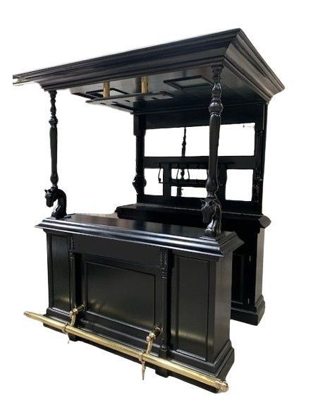 Mustong solid wood canopy bar