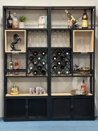 Milan Drinks Cocktail Bar Cabinet Modern Wine Stand
