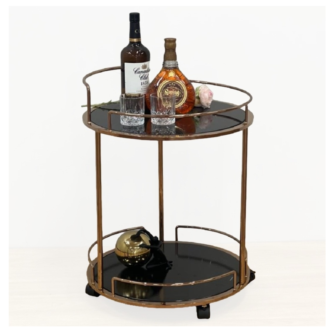 Windsor Rose Gold Drinks Trolley