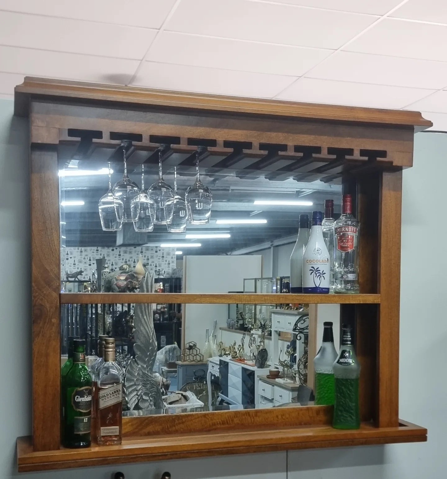 Victoria Back Bar Mirror Shelf