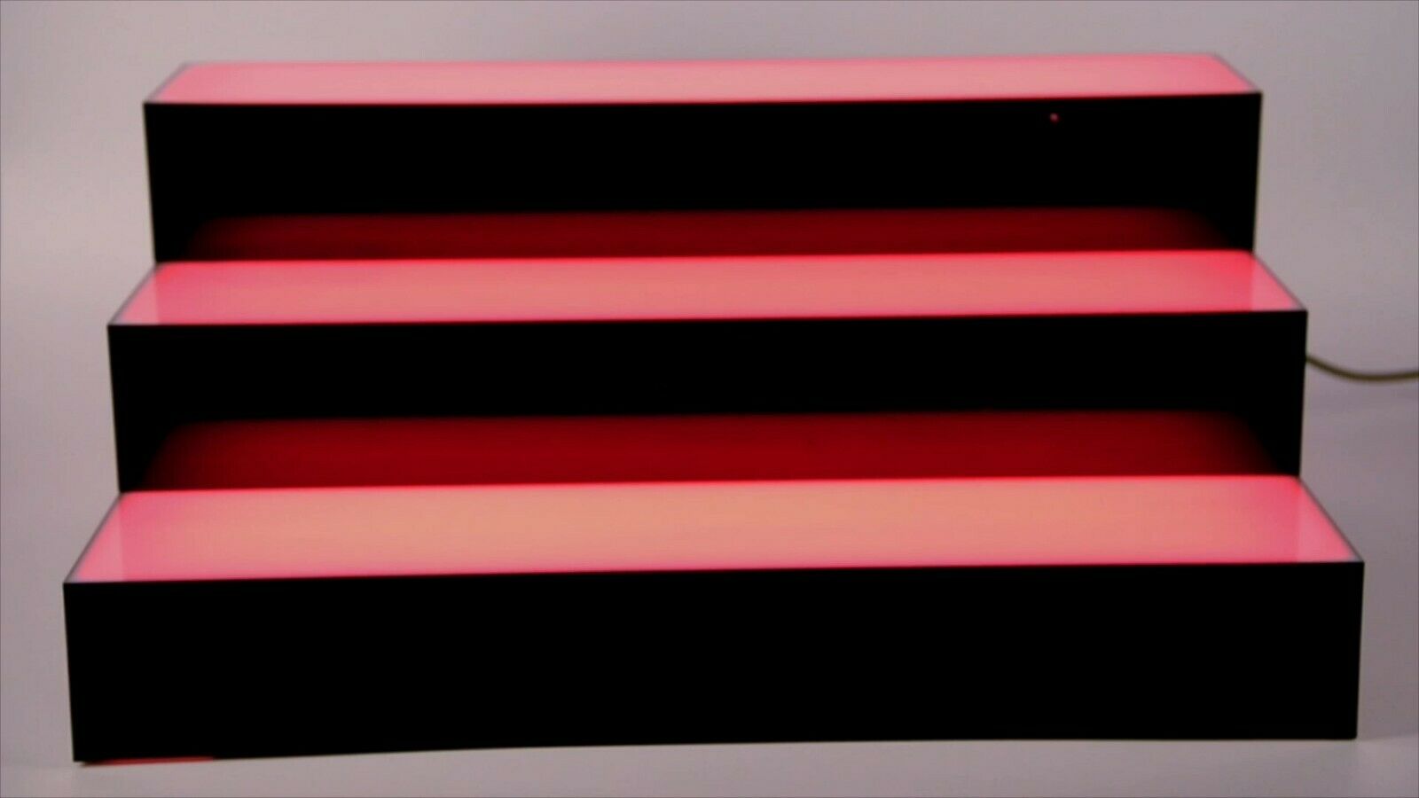 3 Step Lighted Liquor Bottle Display Shelf Counter-top Bar Organiser