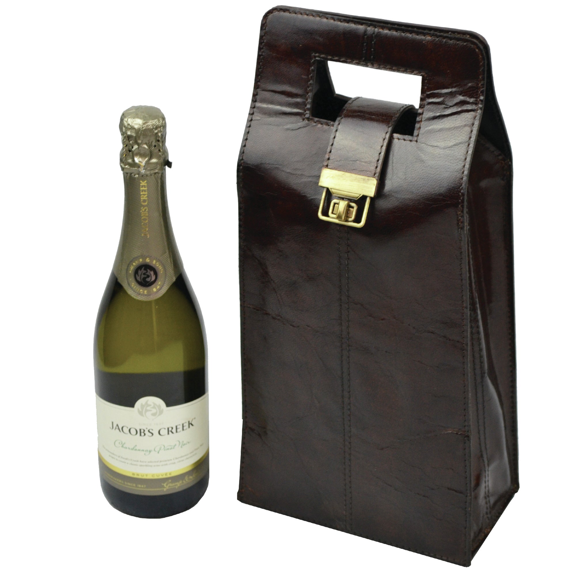 Leather Double Wine Carrier