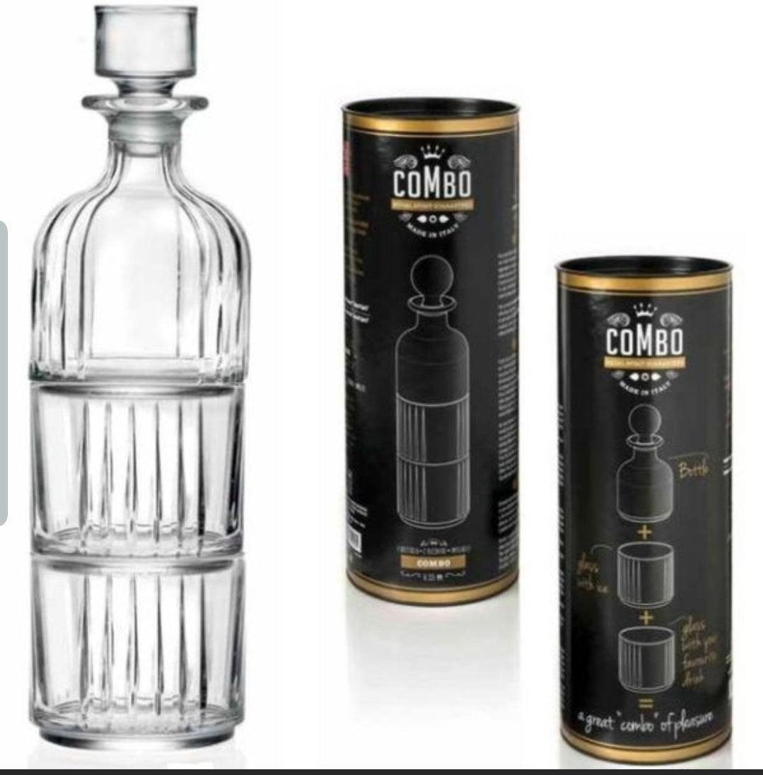 RCR COMBO WHISKY DECANTER