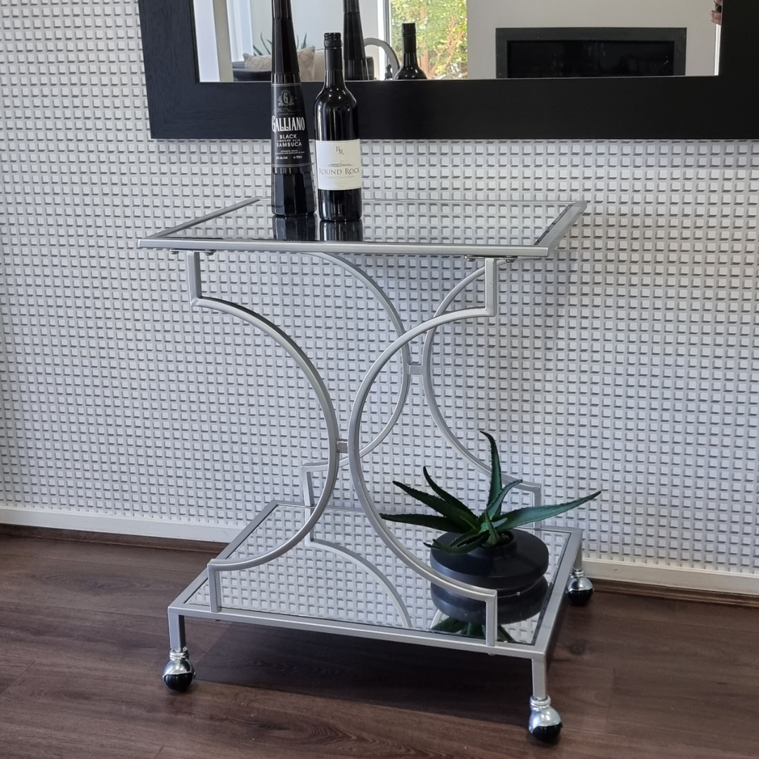 Chevron Bar Cart