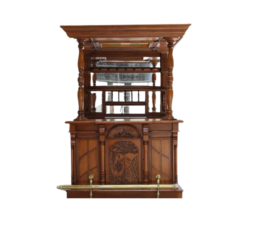 mahogany bar drinks cabinet