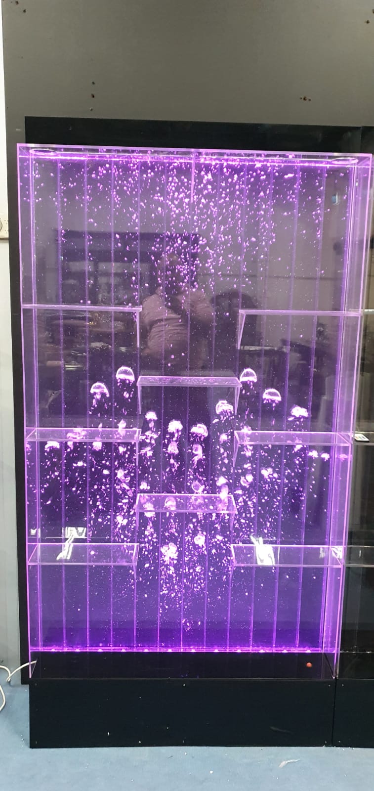 LED Programmable  Bubble Bar Cocktail Cabinet