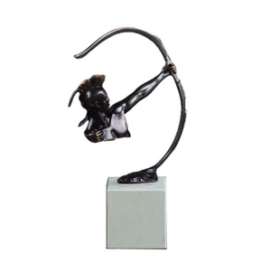 Archer Black on White Marble