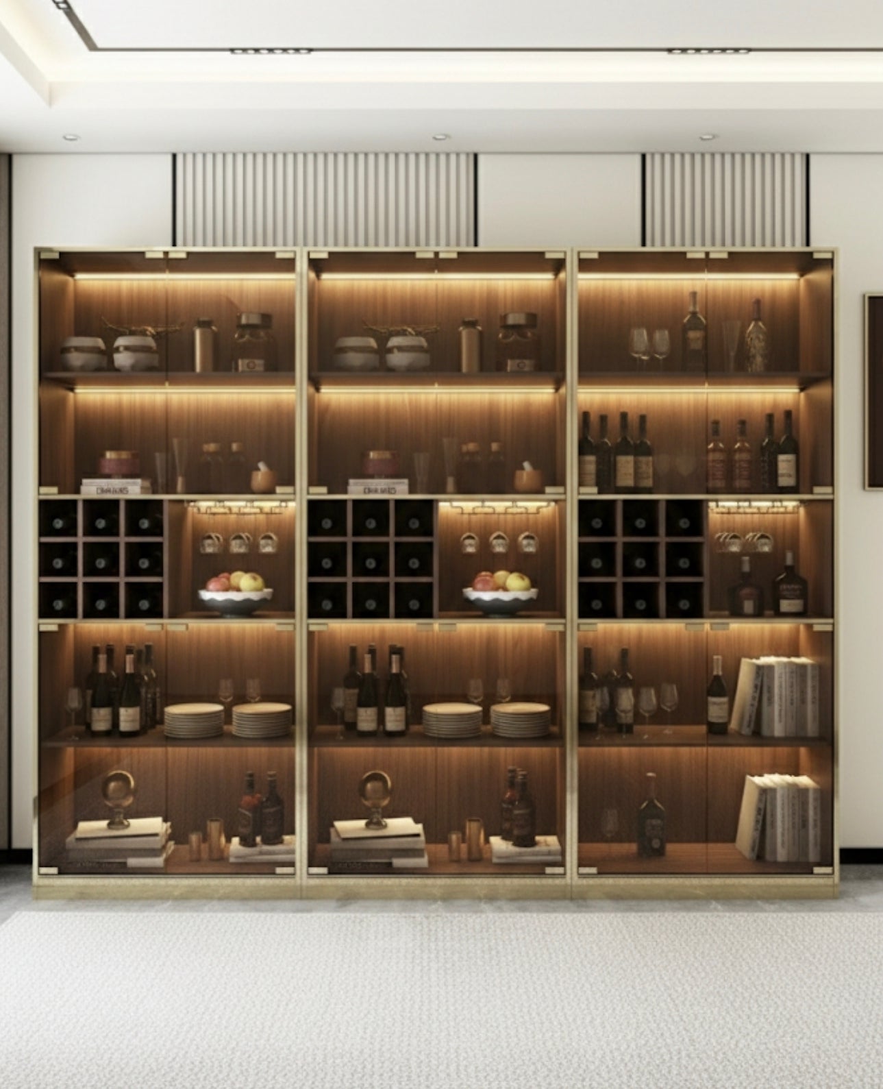 Stan Doubl Drinks Display Cabinet