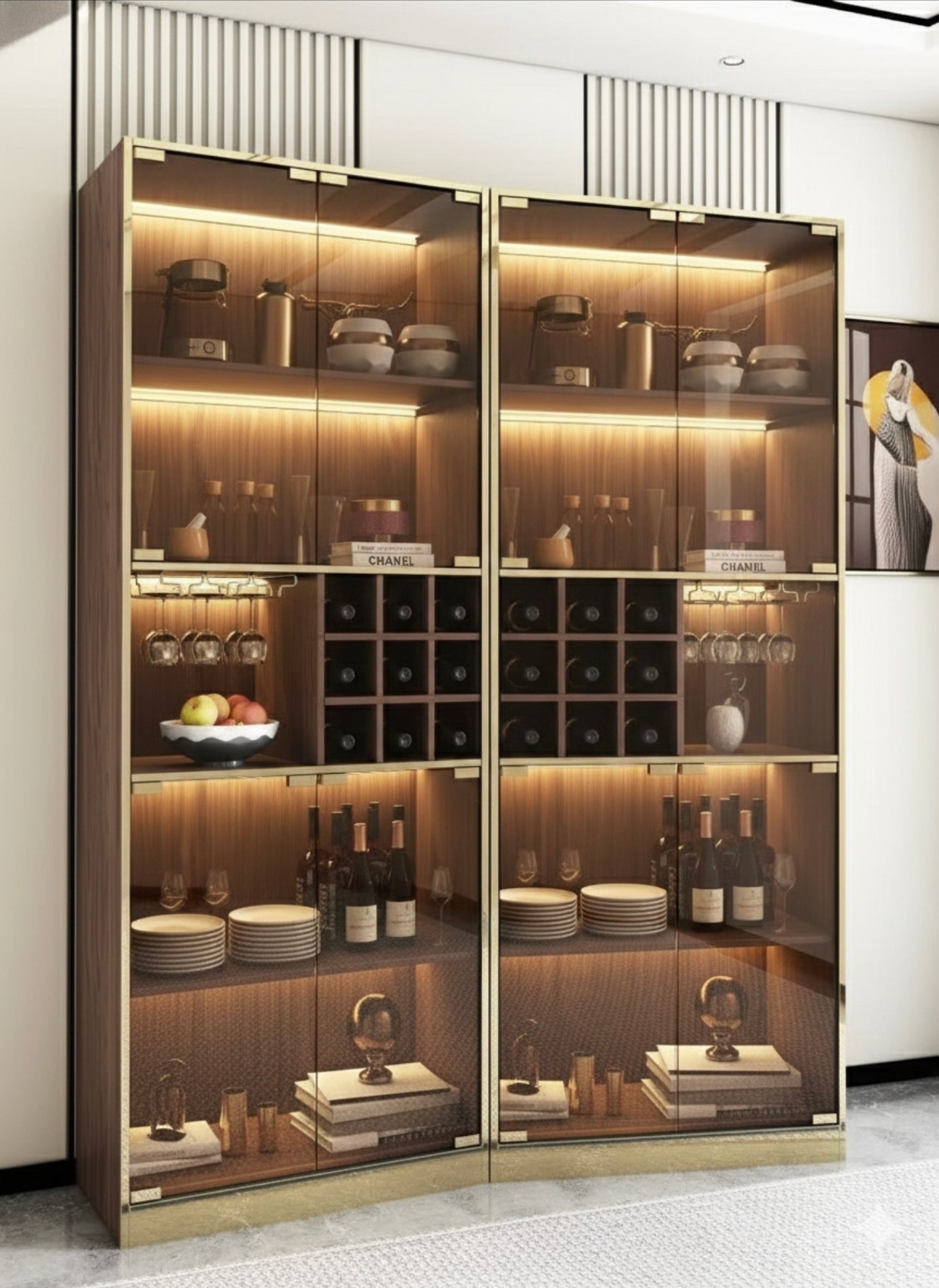 Stan Doubl Drinks Display Cabinet
