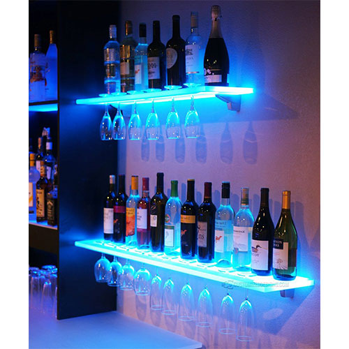 Esha Wall Mounted LED Shelf -  Acrylic