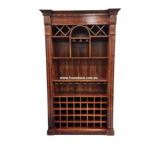 wooden wine rack